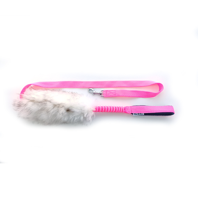 Tug leash with sheepskin, small dogs - 3