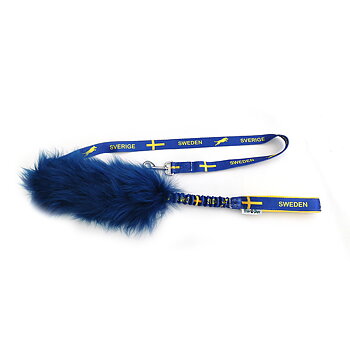 Sweden tug leash with  sheepskin small dogs