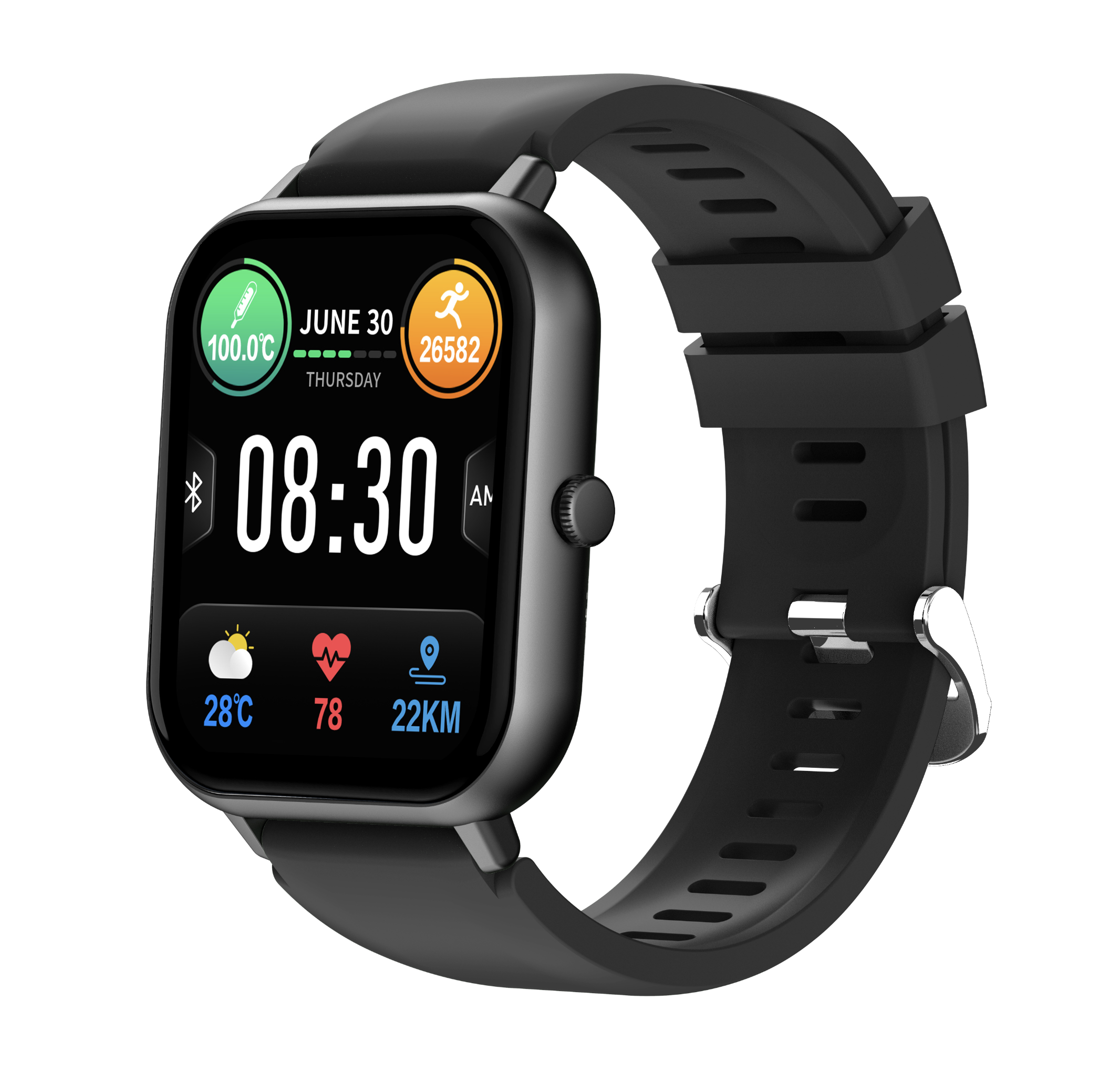 Philippe Palmer Smart Watch LP43 Pro Black