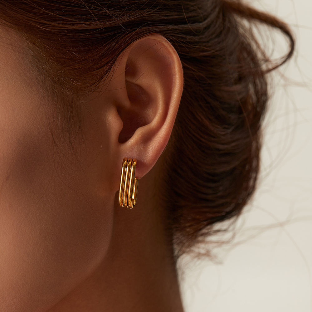 Céleste Earrings Jeanette 18K Gold - 3