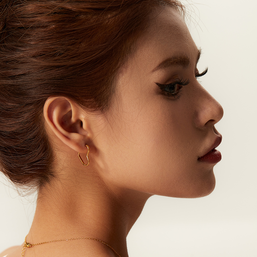 Céleste Earrings Lila 18K Gold - 3