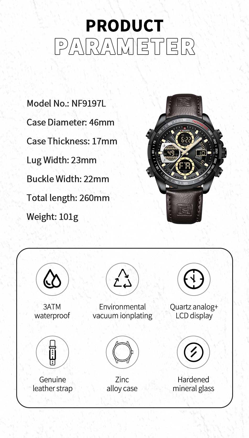 Naviforce Global Force Brown - 5