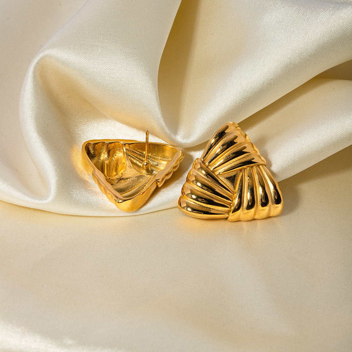 Céleste Earrings Florentine 18K Gold - 3