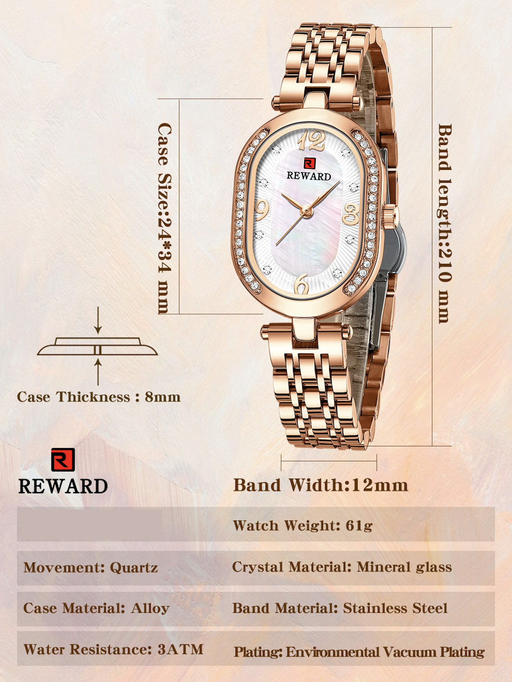 Reward Scala Rose Gold - 8