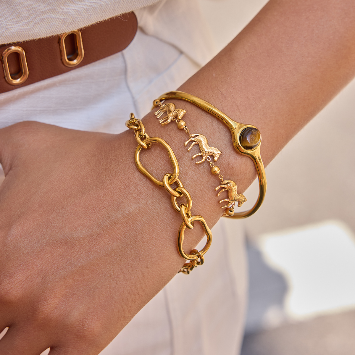 Céleste Bracelet Isolenne 18K Gold - 8