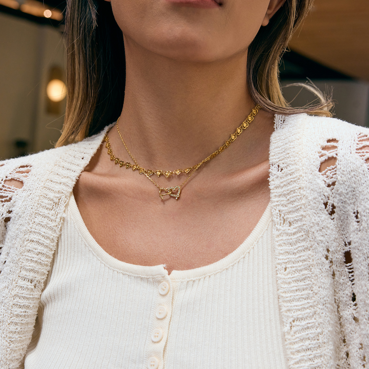 Céleste Necklace Roselinde 18K Gold - 11
