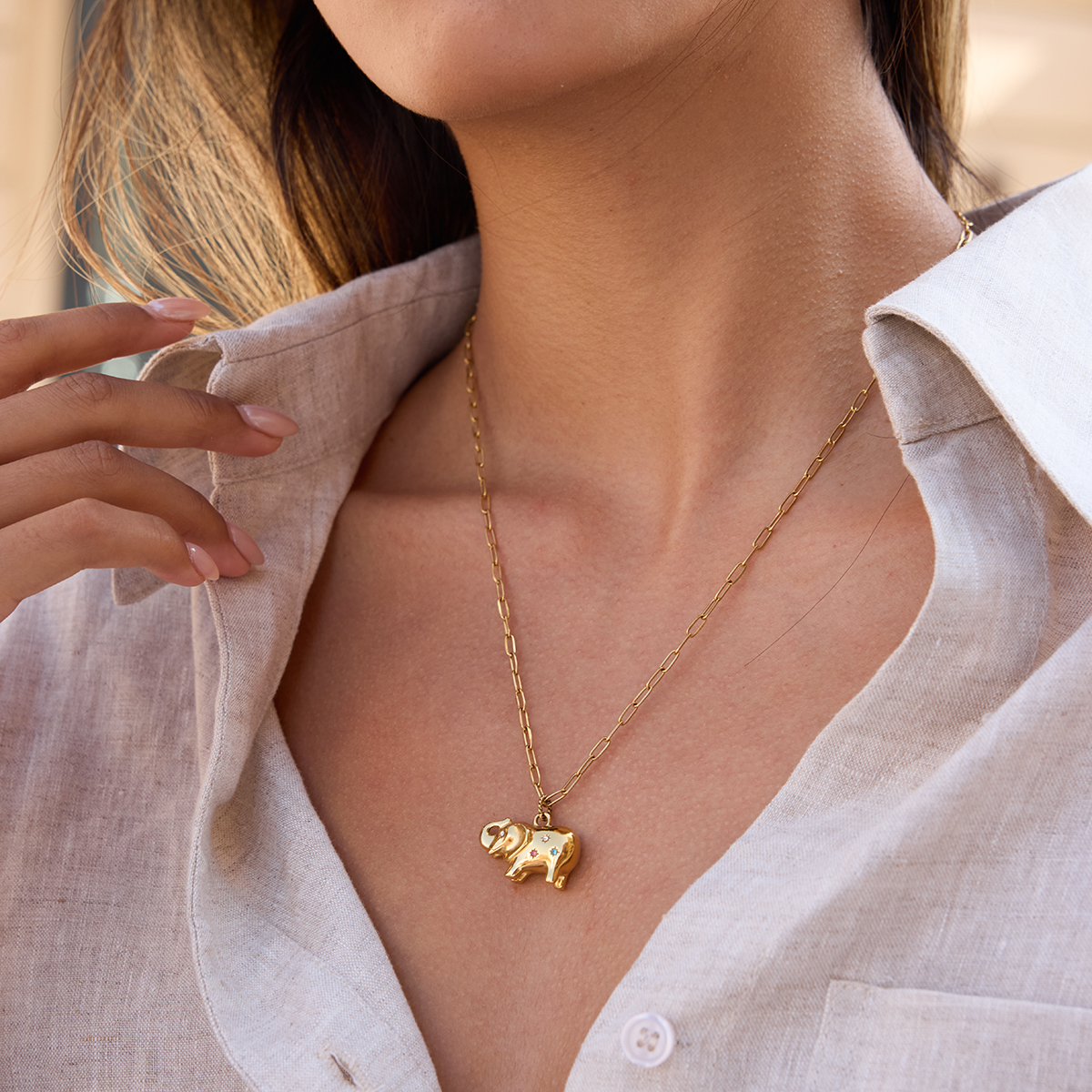 Céleste Necklace Séraphiane 18K Gold - 6