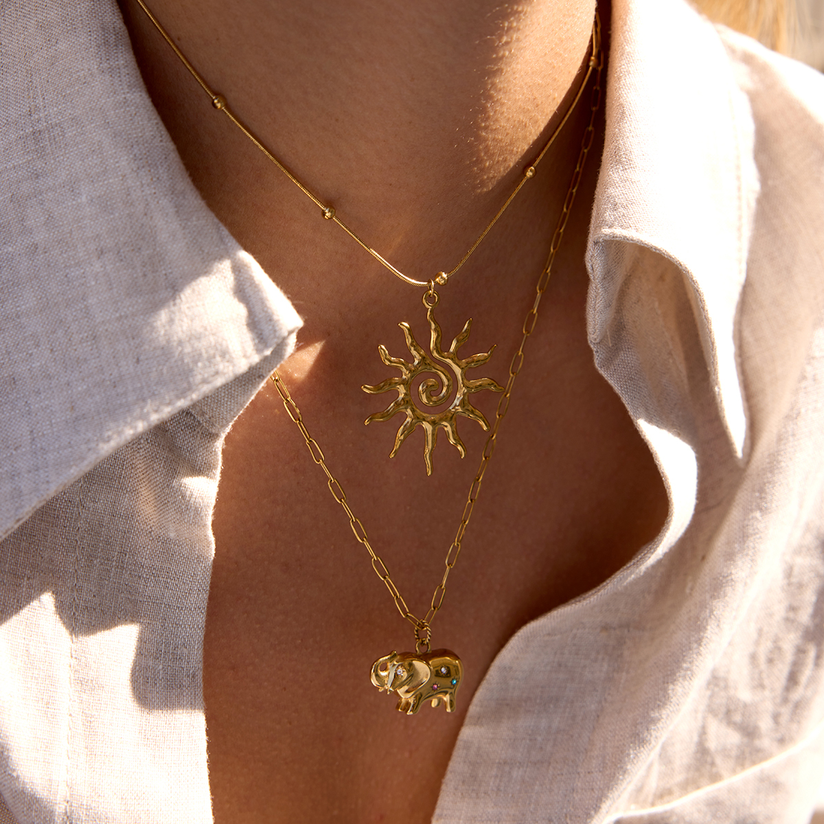 Céleste Necklace Séraphiane 18K Gold - 9