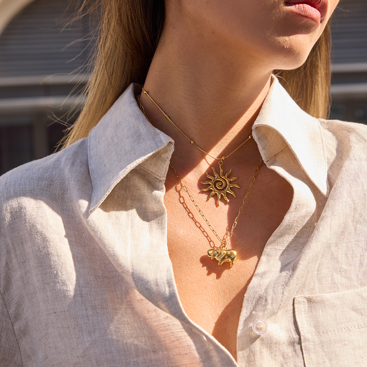 Céleste Necklace Séraphiane 18K Gold - 8