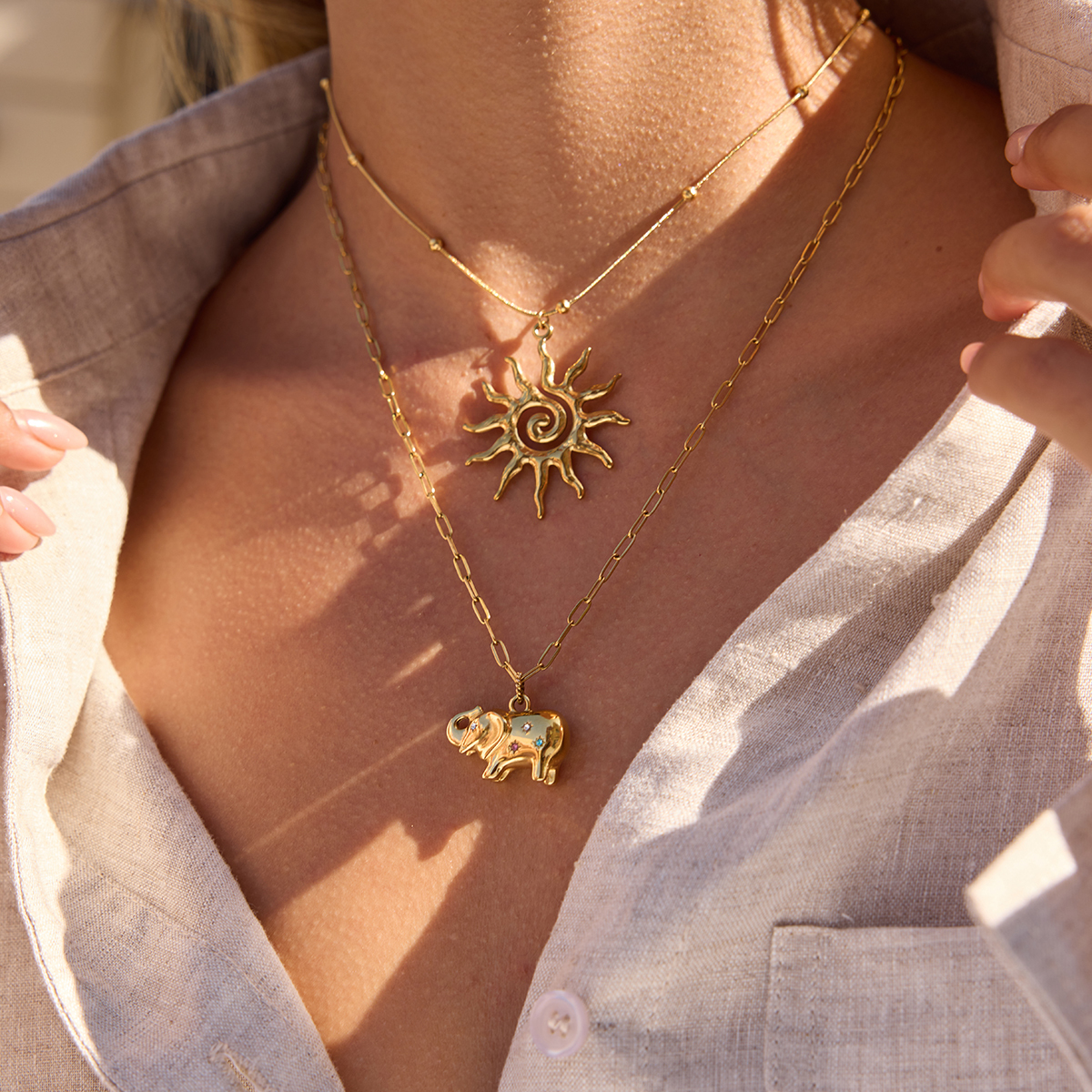 Céleste Necklace Séraphiane 18K Gold - 10