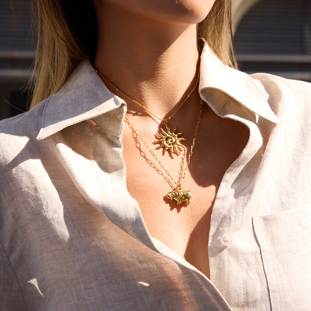 Céleste Necklace Séraphiane 18K Gold - 12