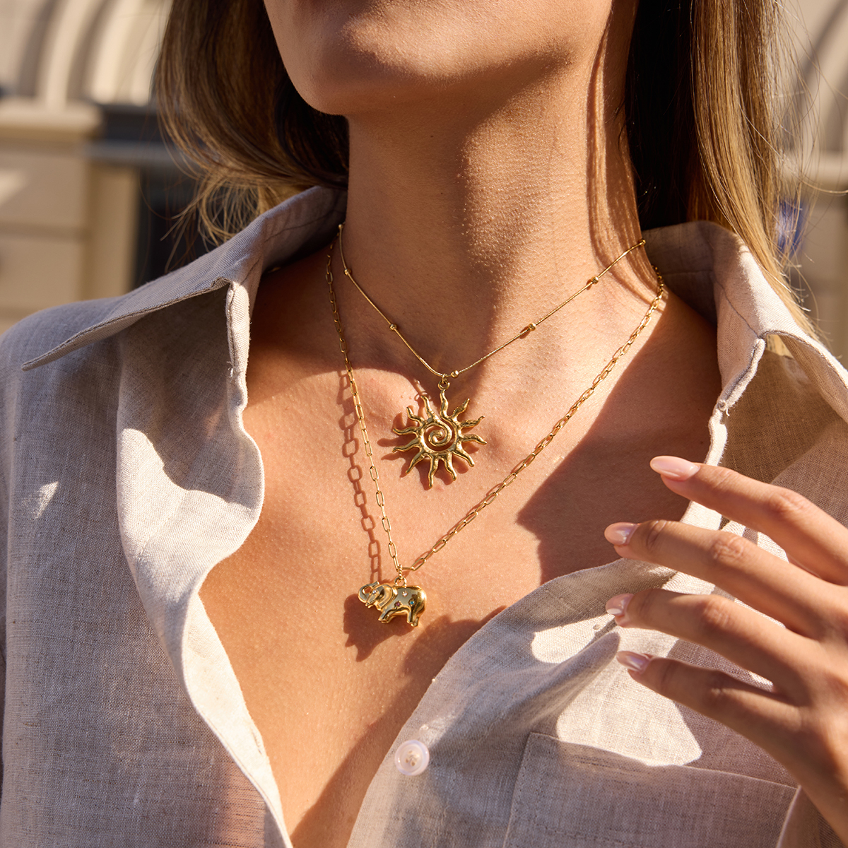 Céleste Necklace Séraphiane 18K Gold - 11