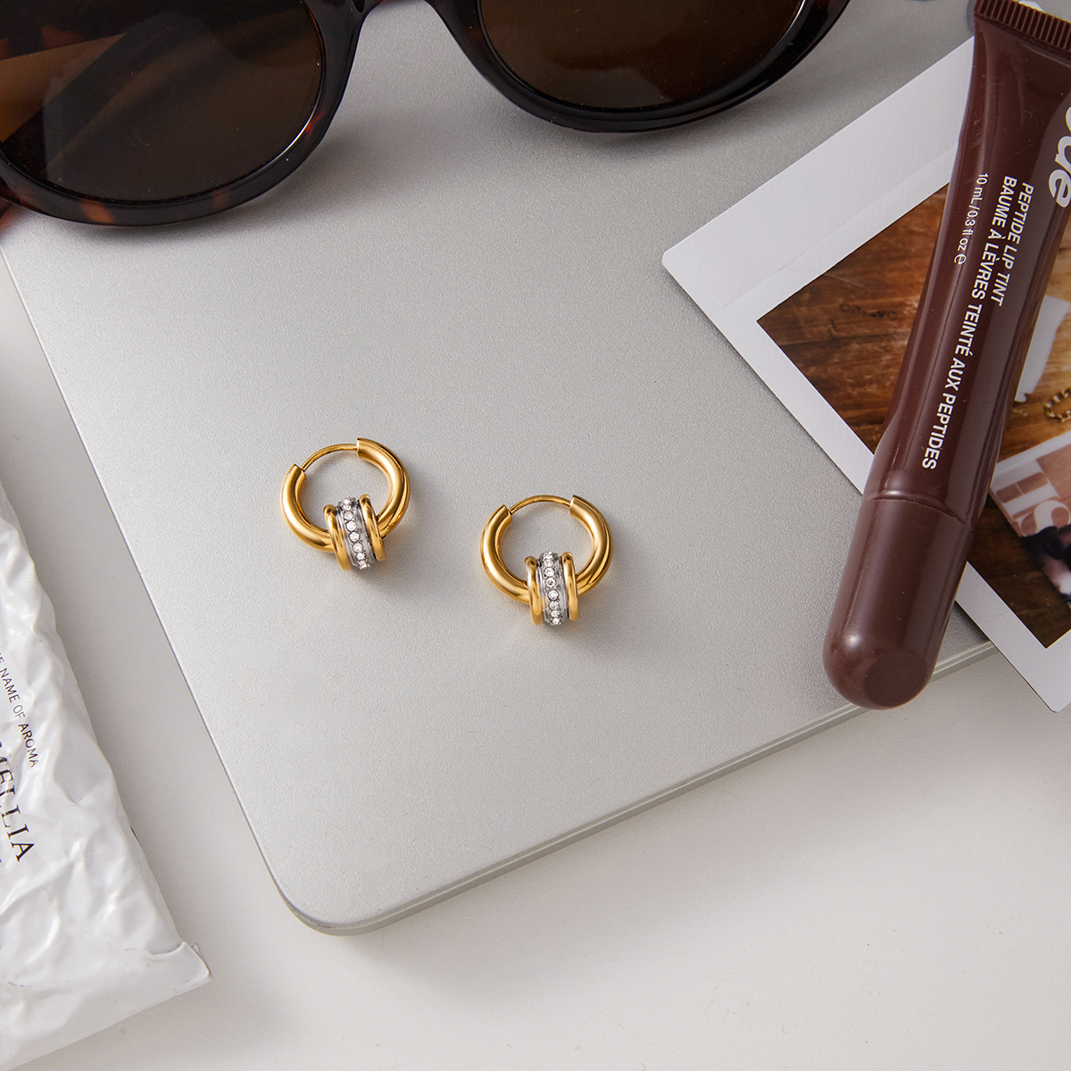 Céleste Earrings Valensia 18K Gold - 3