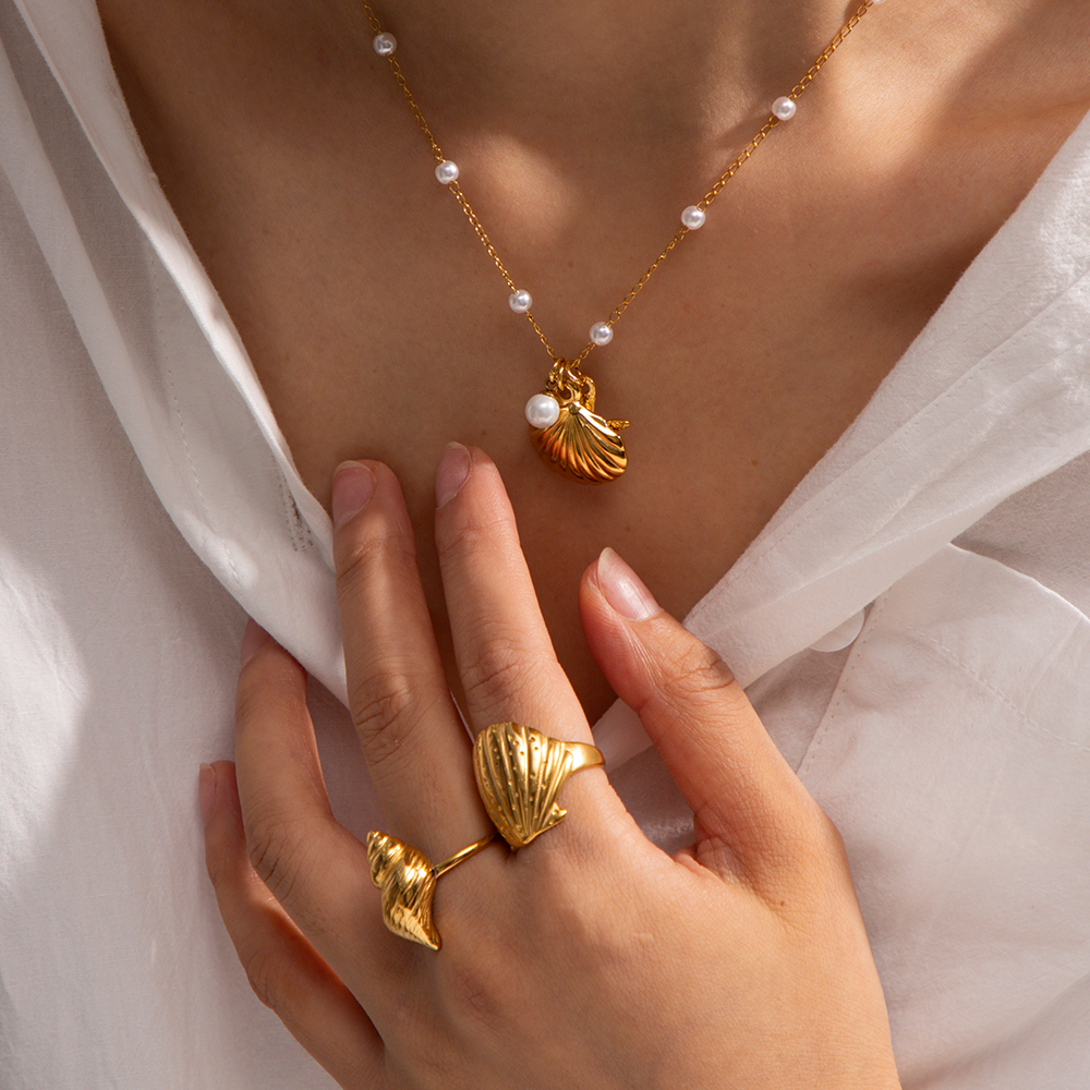 Céleste Necklace Inès 18K Gold - 5