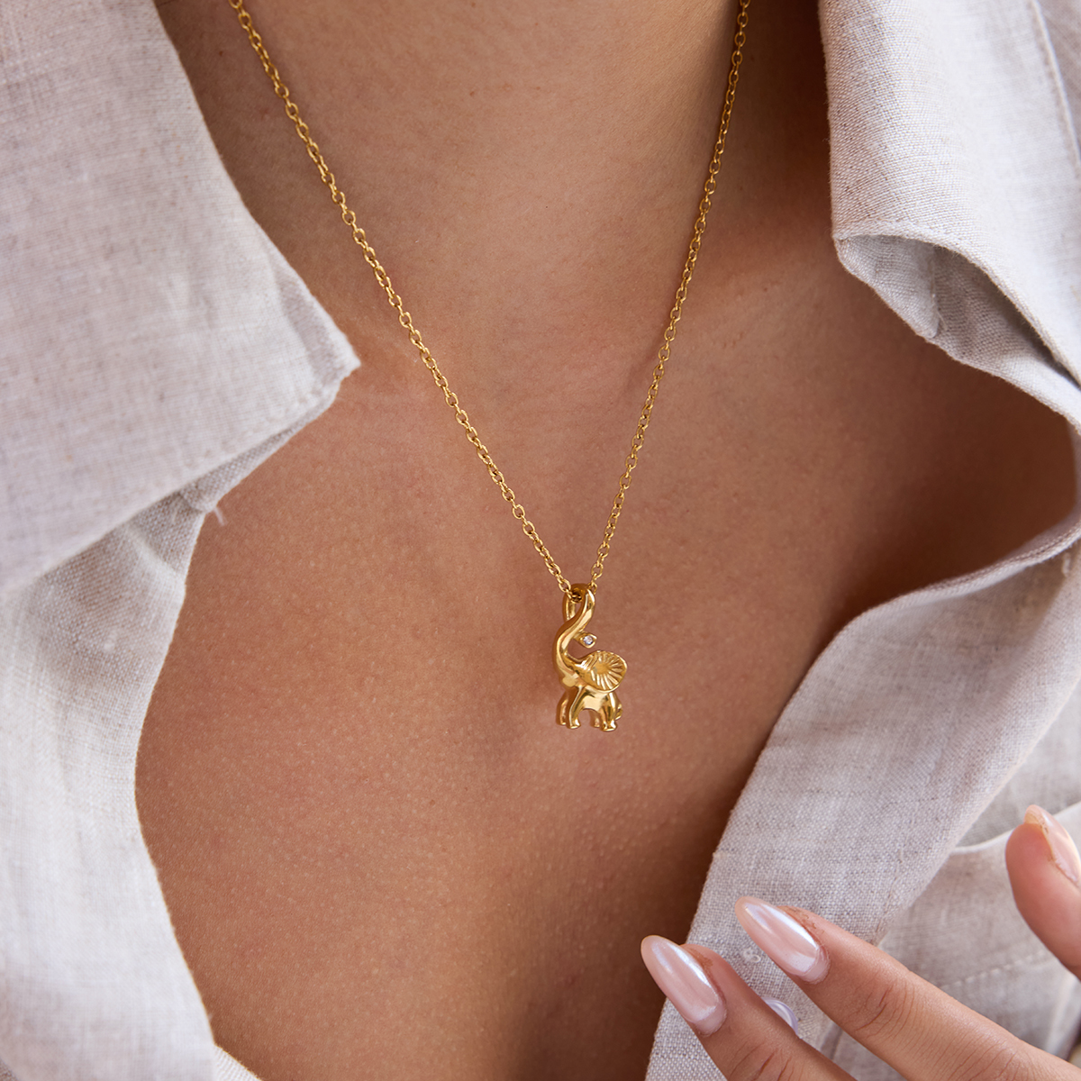 Céleste Necklace Adélaïde-Rose 18K Gold - 9