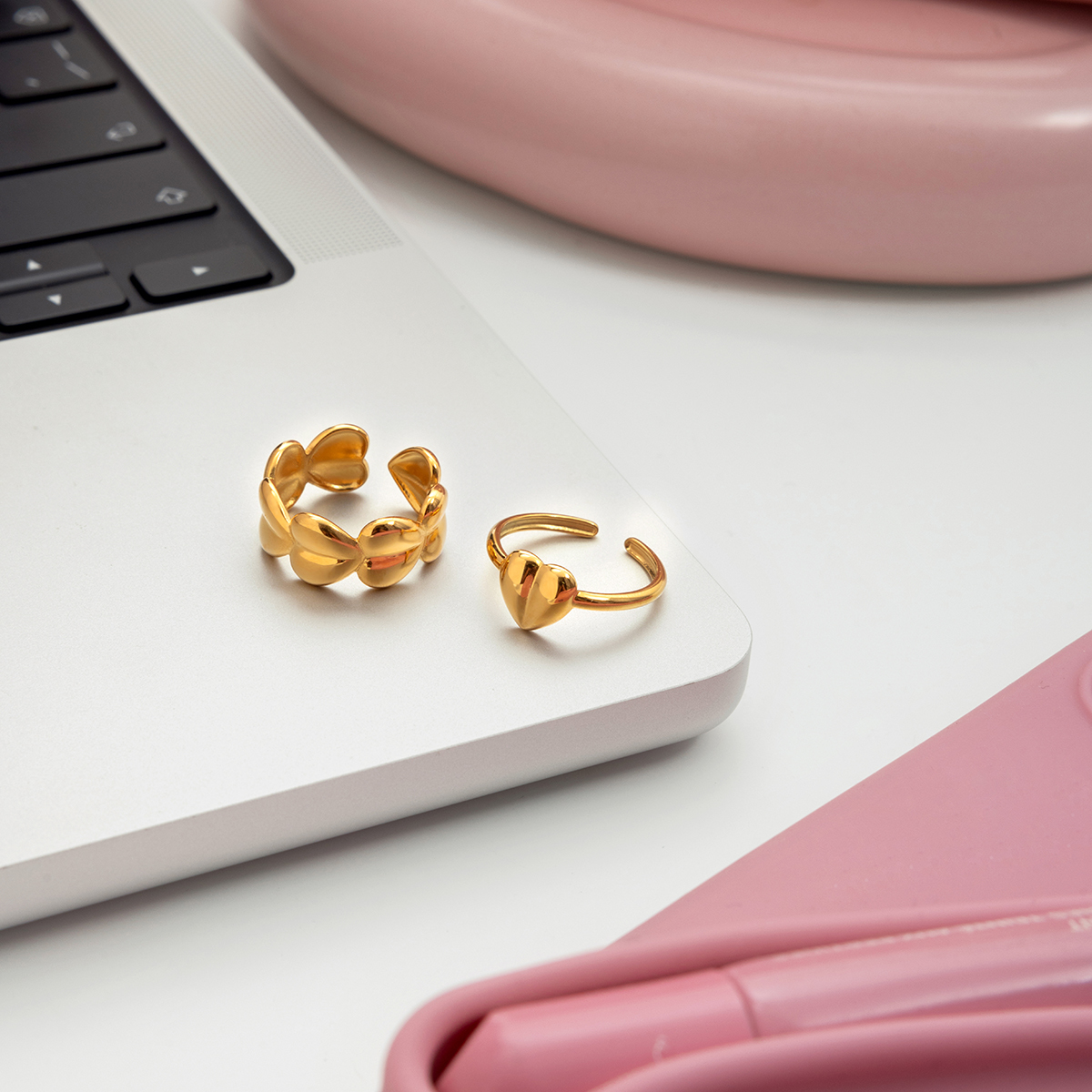 Céleste Ring Honorine-Rose 18K Gold - 8