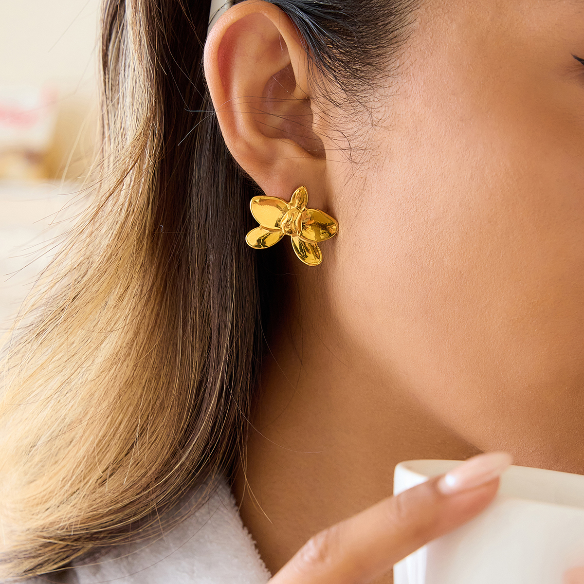 Céleste Earrings Iridiane 18K Gold - 5