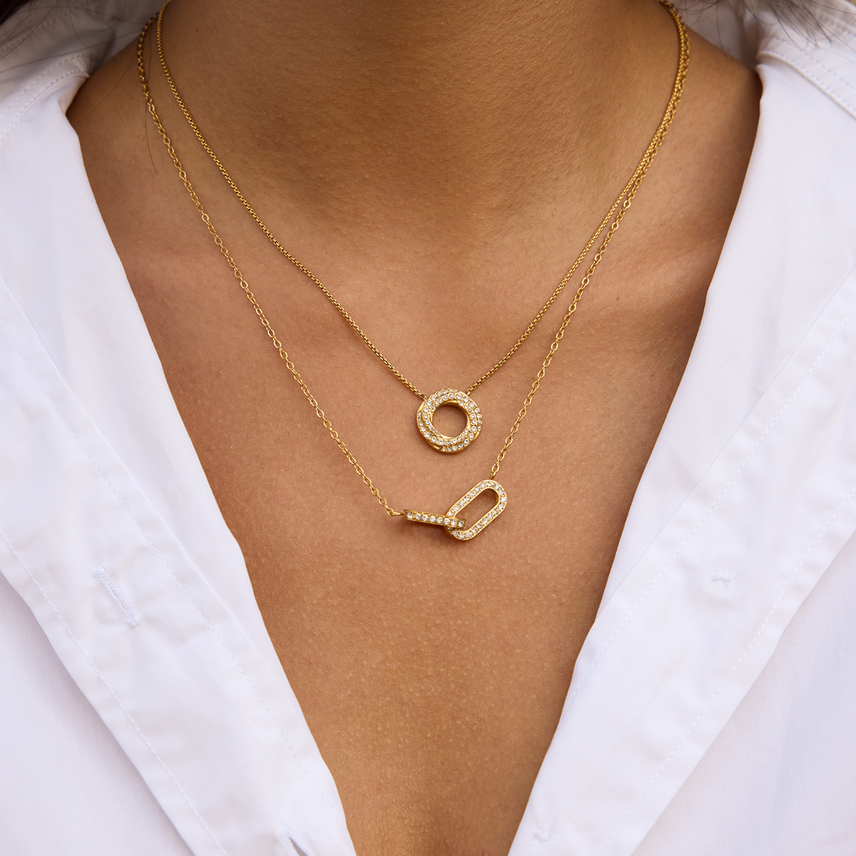 Céleste Necklace Nohélia 18K Gold - 12