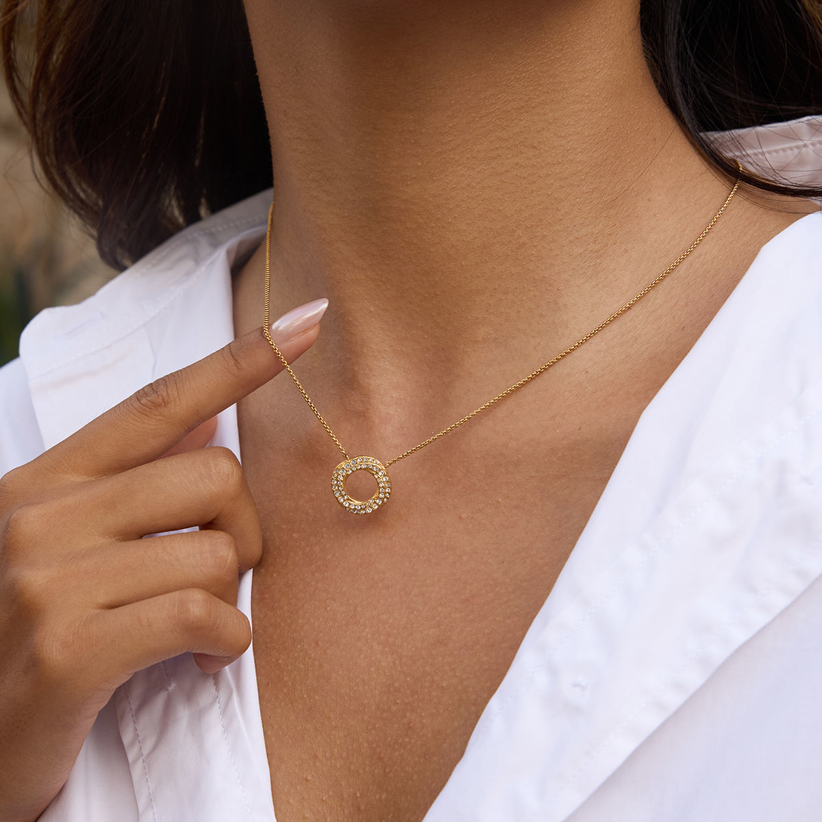 Céleste Necklace Ortensiane 18K Gold - 3