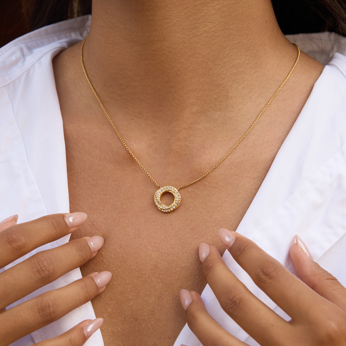 Céleste Necklace Ortensiane 18K Gold - 7