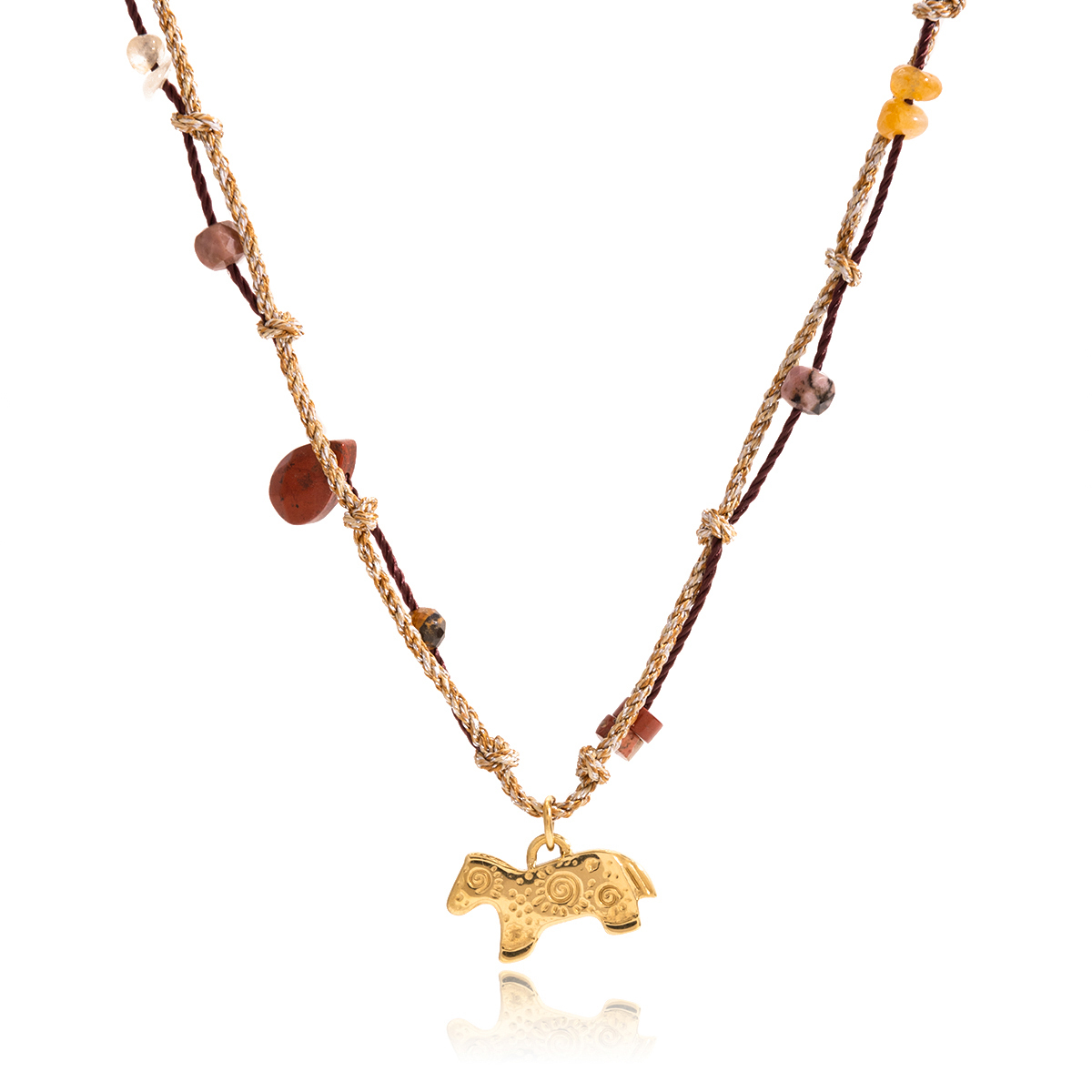 Céleste Necklace Quitterie-Rose 18K Gold - 5