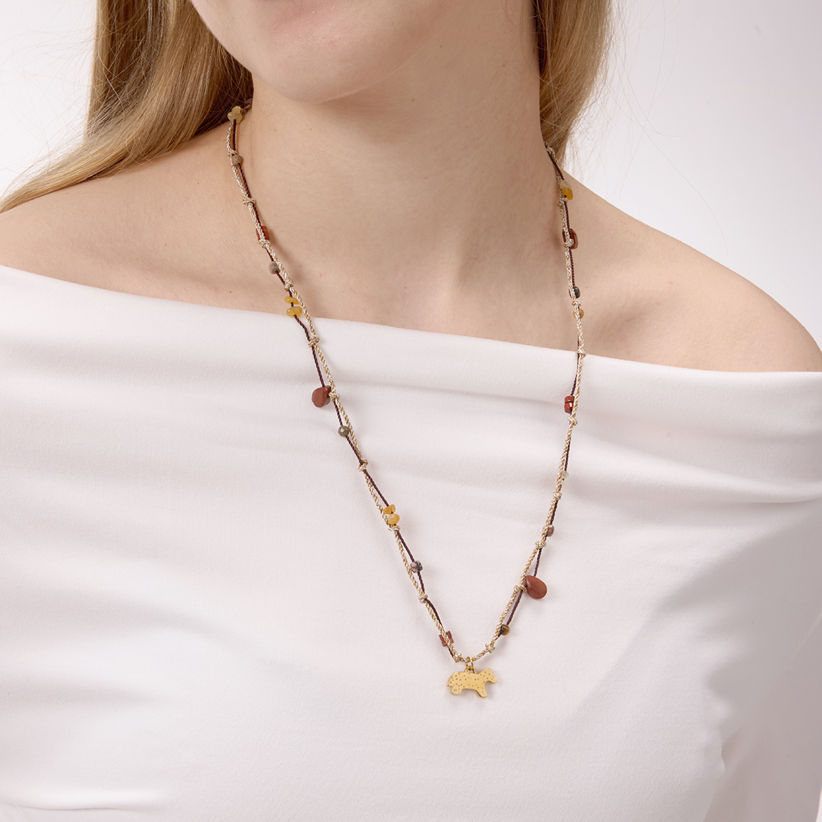 Céleste Necklace Quitterie-Rose 18K Gold - 9