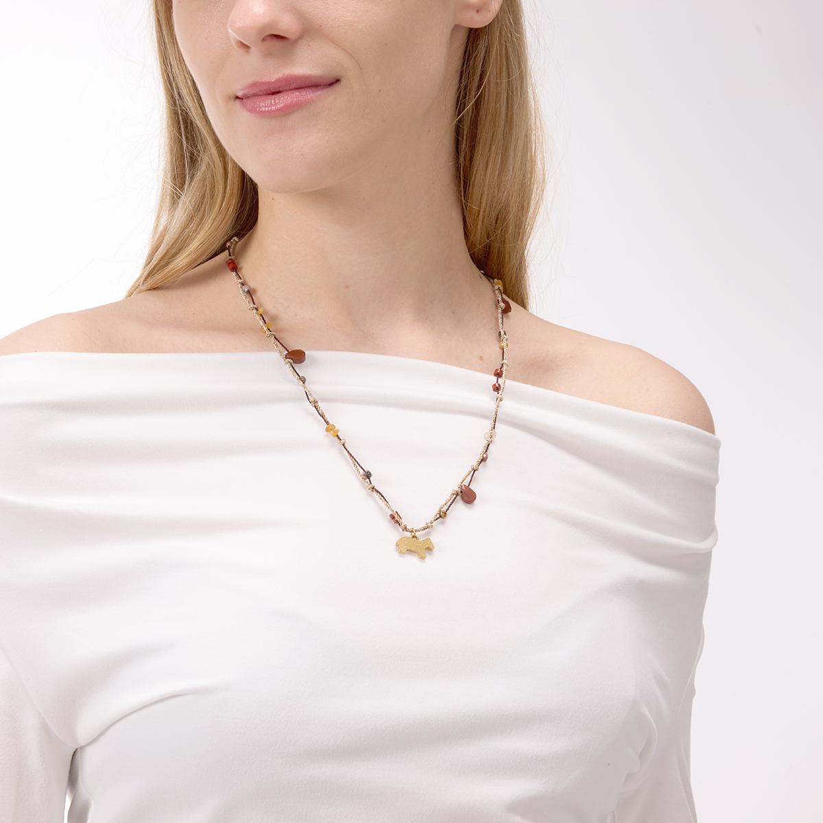 Céleste Necklace Quitterie-Rose 18K Gold - 7