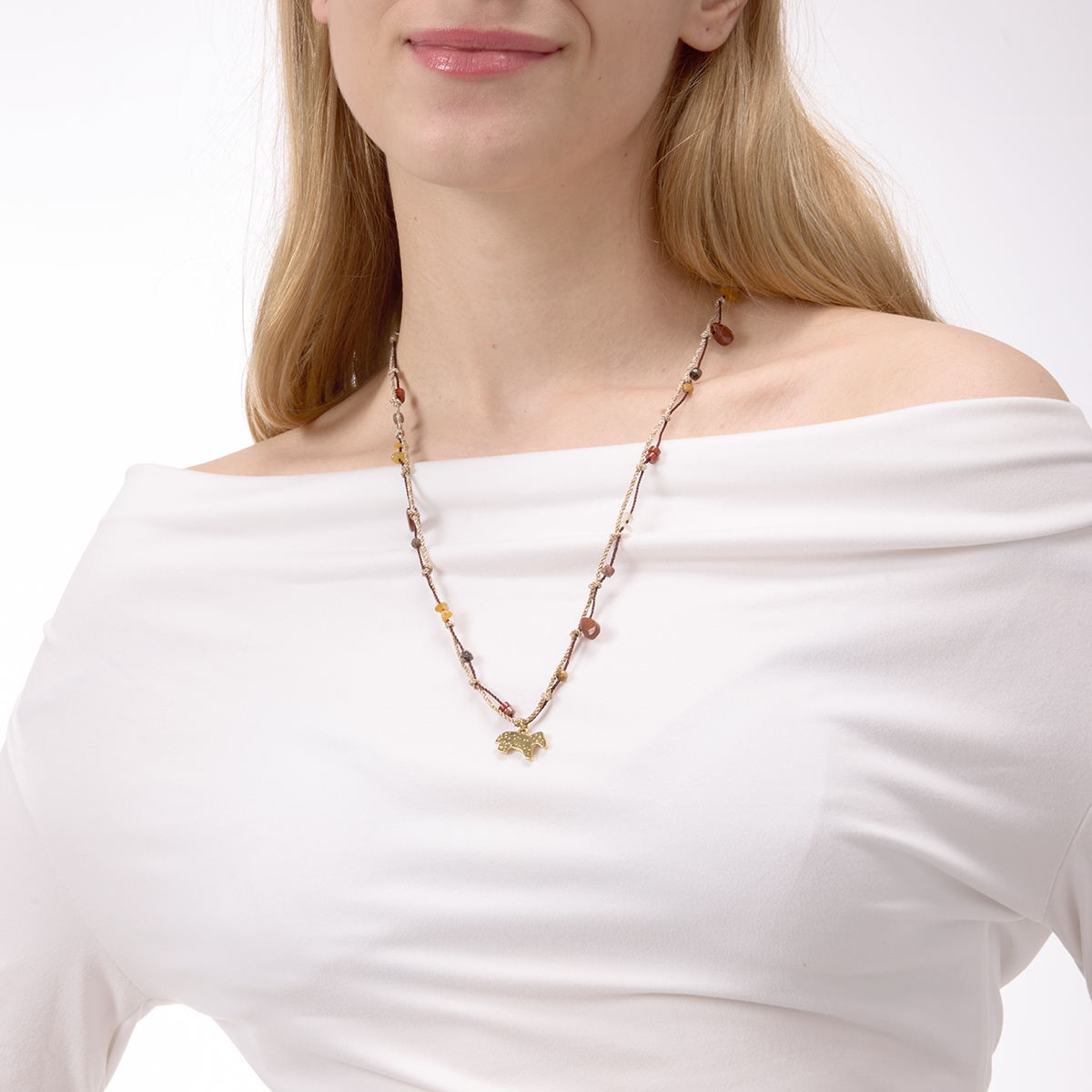 Céleste Necklace Quitterie-Rose 18K Gold - 8