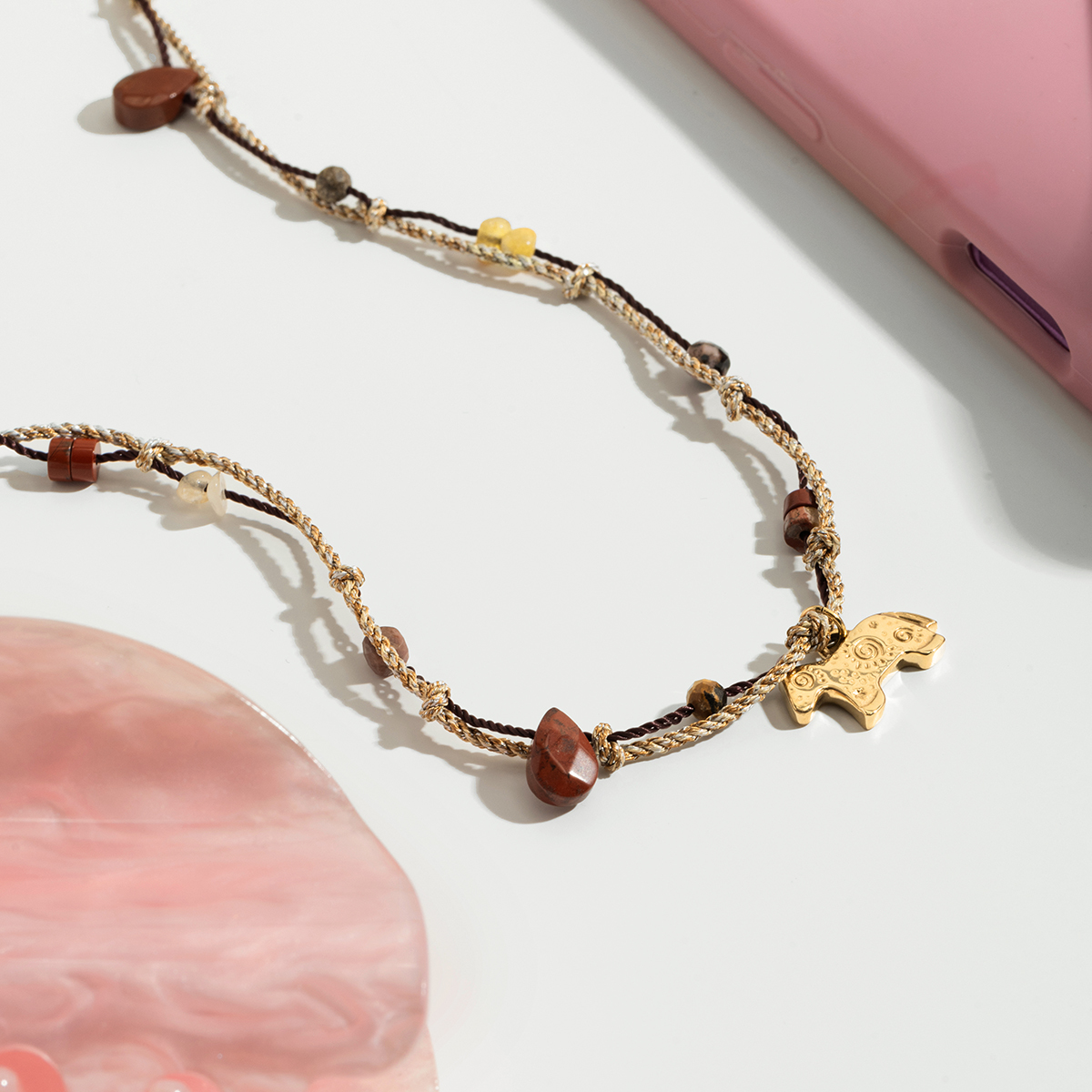 Céleste Necklace Quitterie-Rose 18K Gold