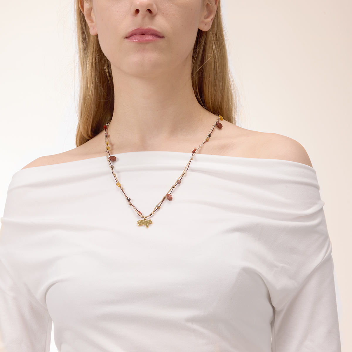 Céleste Necklace Quitterie-Rose 18K Gold - 6