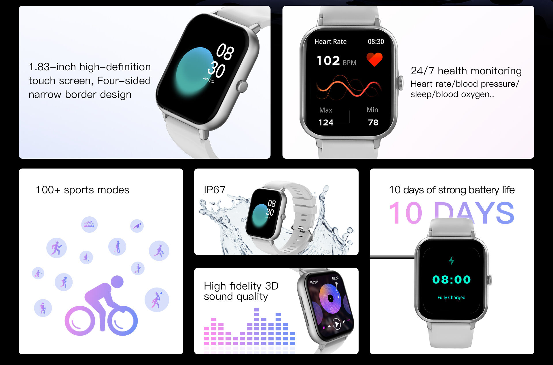 Philippe Palmer Smart Watch LP43 Pro Gold - 14