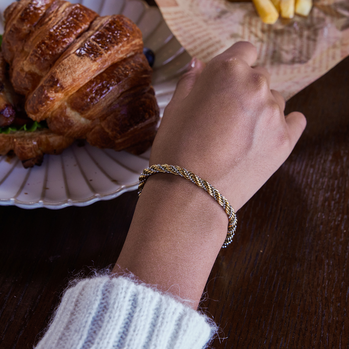Céleste Bracelet Léopoldine 18K Gold - 8