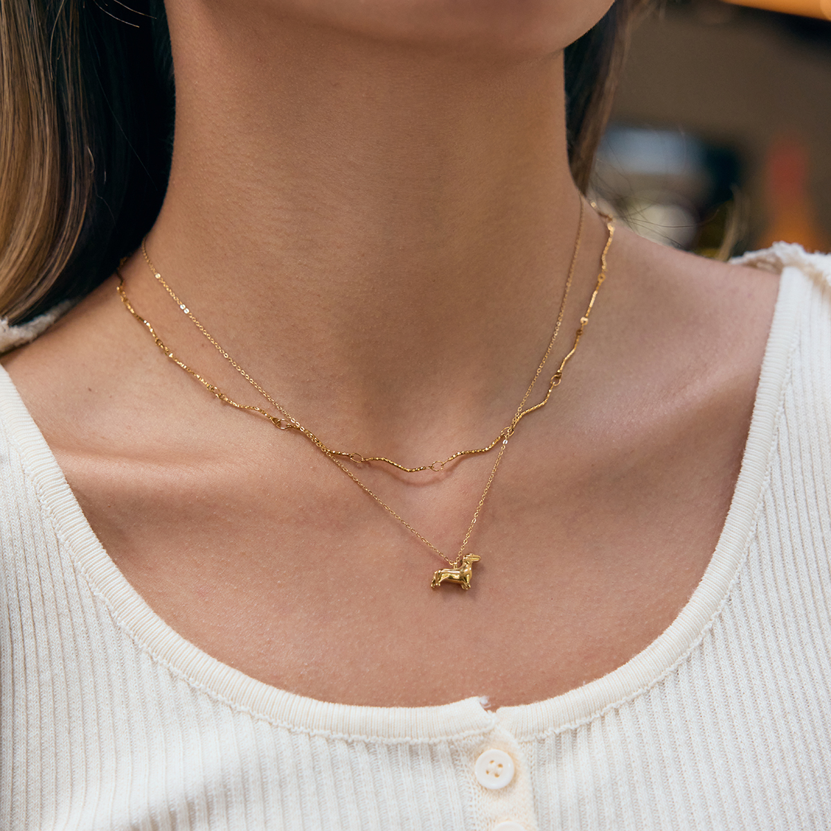 Céleste Necklace Wilhelmine-Rose 18K Gold - 8