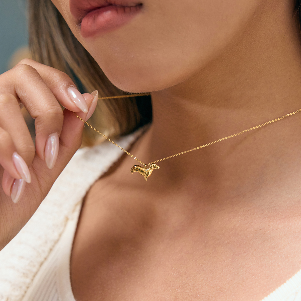 Céleste Necklace Wilhelmine-Rose 18K Gold - 7