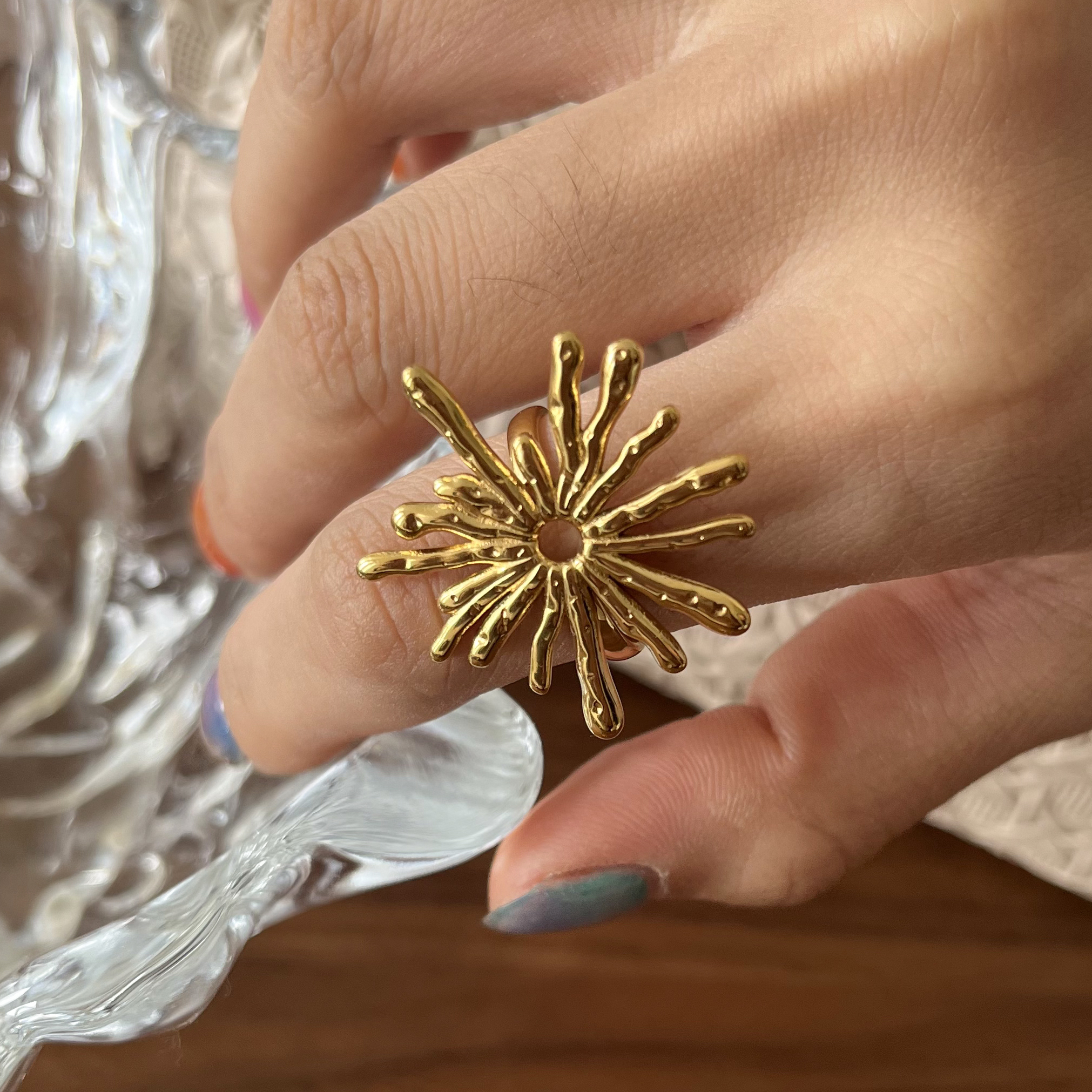 Céleste Ring Xanthine 18K Gold - 15