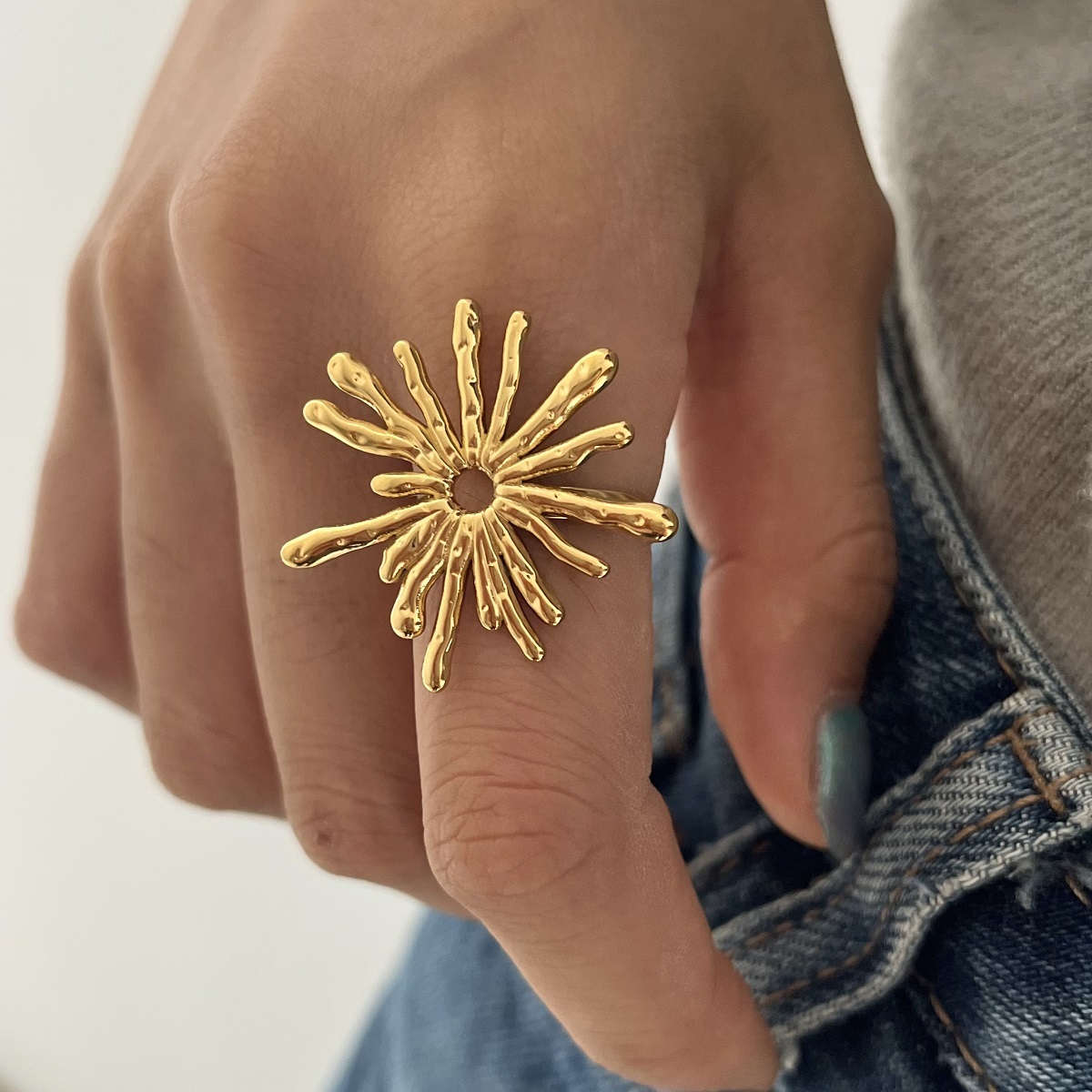 Céleste Ring Xanthine 18K Gold - 12
