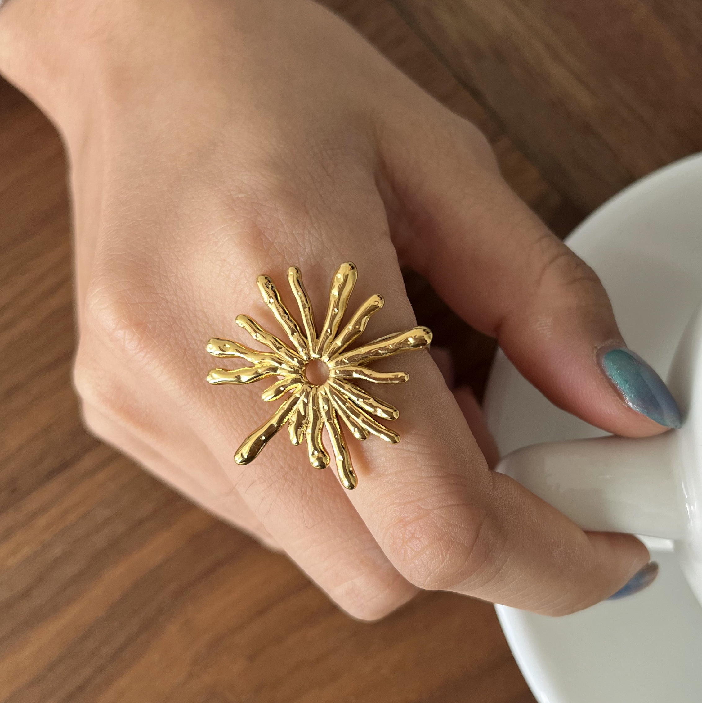 Céleste Ring Xanthine 18K Gold - 16