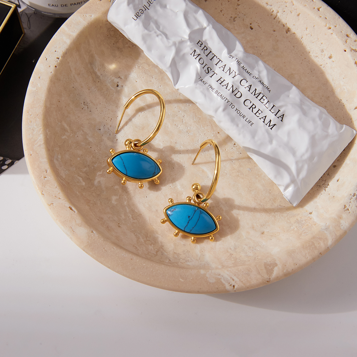 Céleste Earrings Romanella 18K Gold - 3