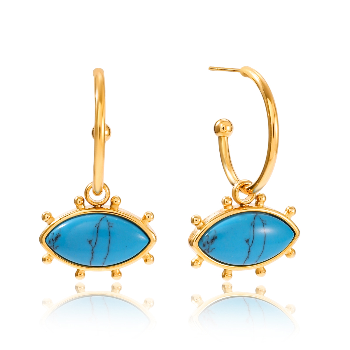 Céleste Earrings Romanella 18K Gold - 2