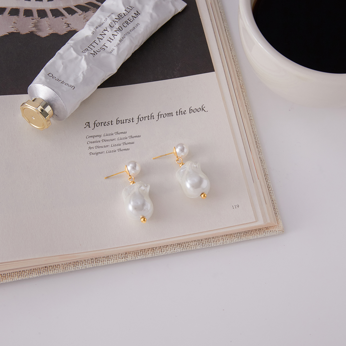Céleste Earrings Violina 18K Gold - 4