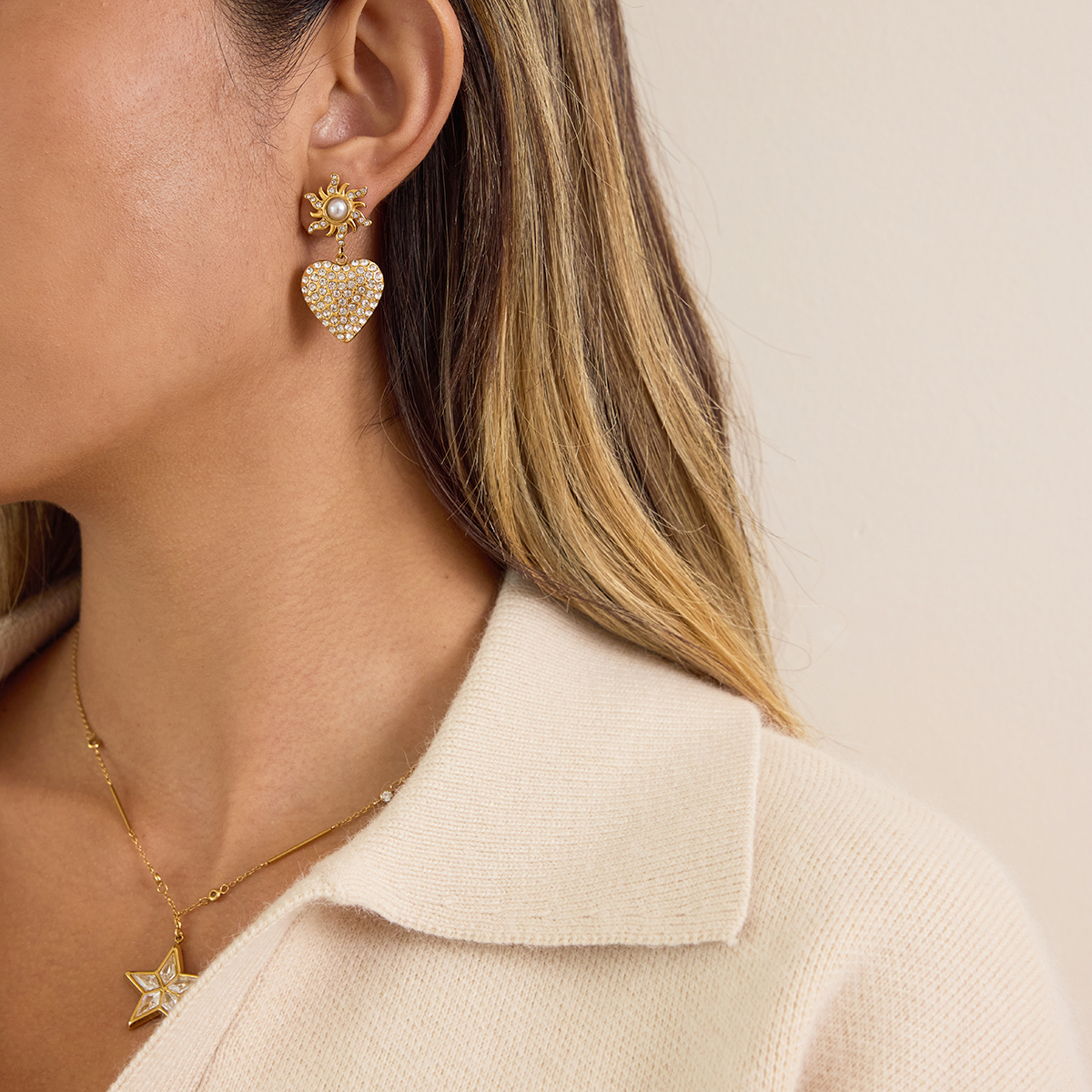 Céleste Earrings Iolène 18K Gold - 8