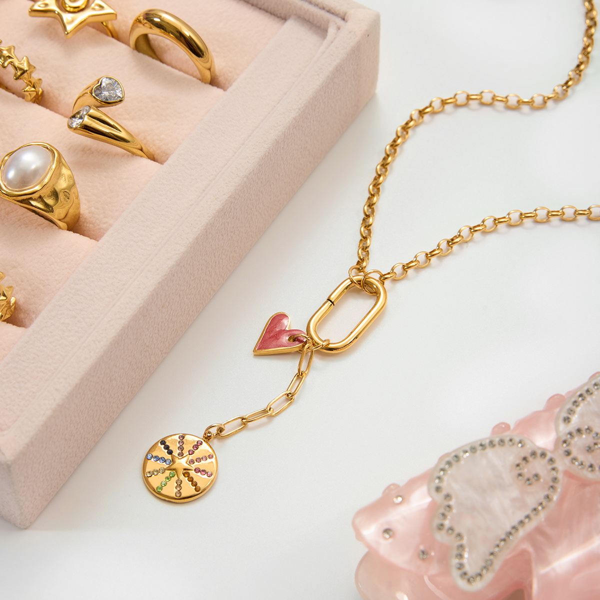 Céleste Necklace Adelphine 18K Gold - 5