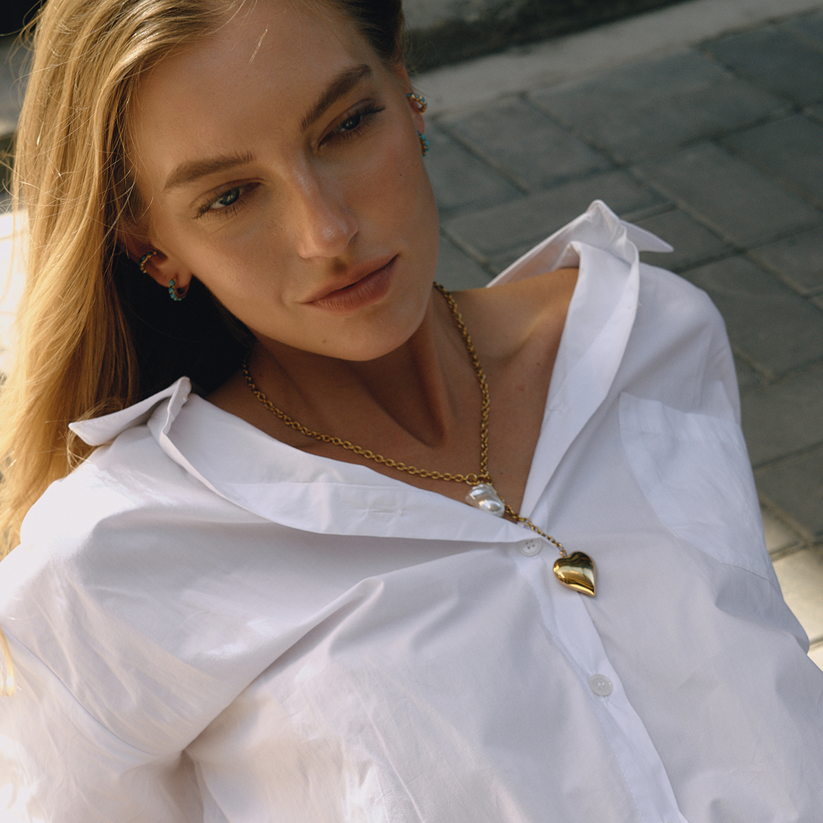 Céleste Necklace Aurembiaix 18K Gold - 5