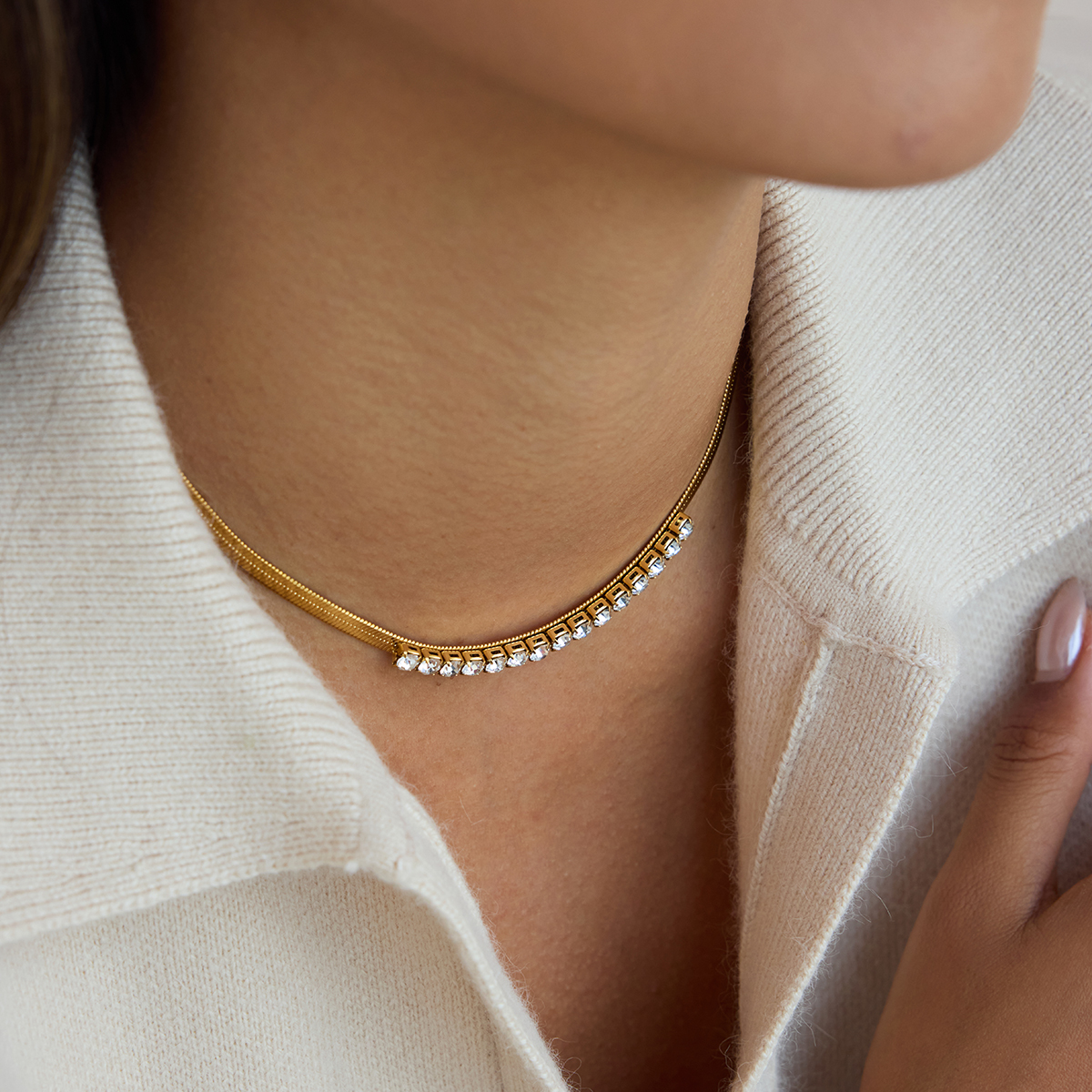 Céleste Necklace Blandinelle 18K Gold - 15