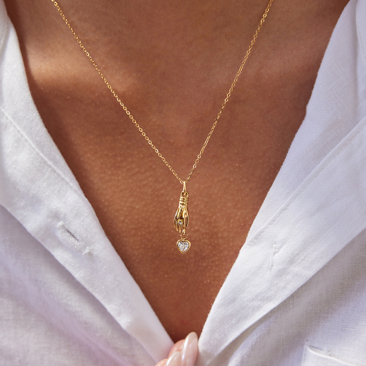 Céleste Necklace Corisande-Rose 18K Gold - 9