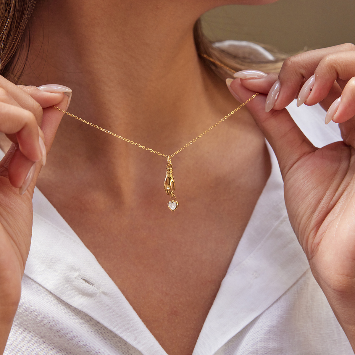 Céleste Necklace Corisande-Rose 18K Gold - 10