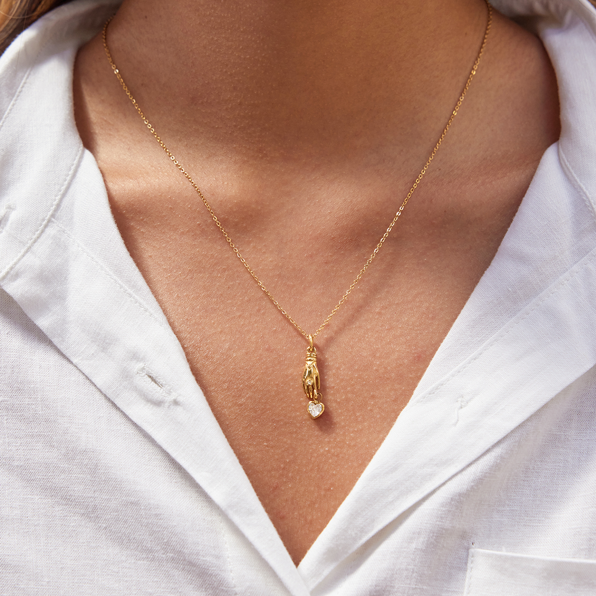 Céleste Necklace Corisande-Rose 18K Gold - 8