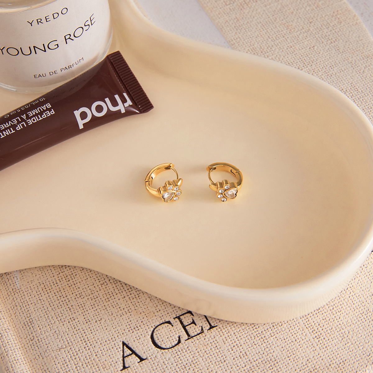 Céleste Earrings Delfrida 18K Gold