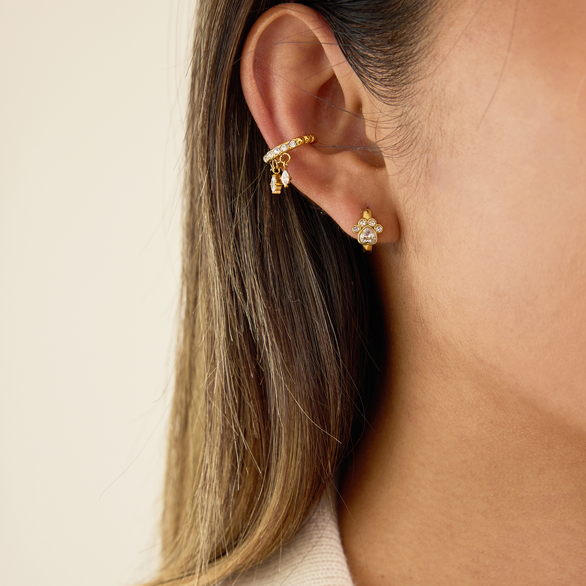 Céleste Earrings Delfrida 18K Gold - 8