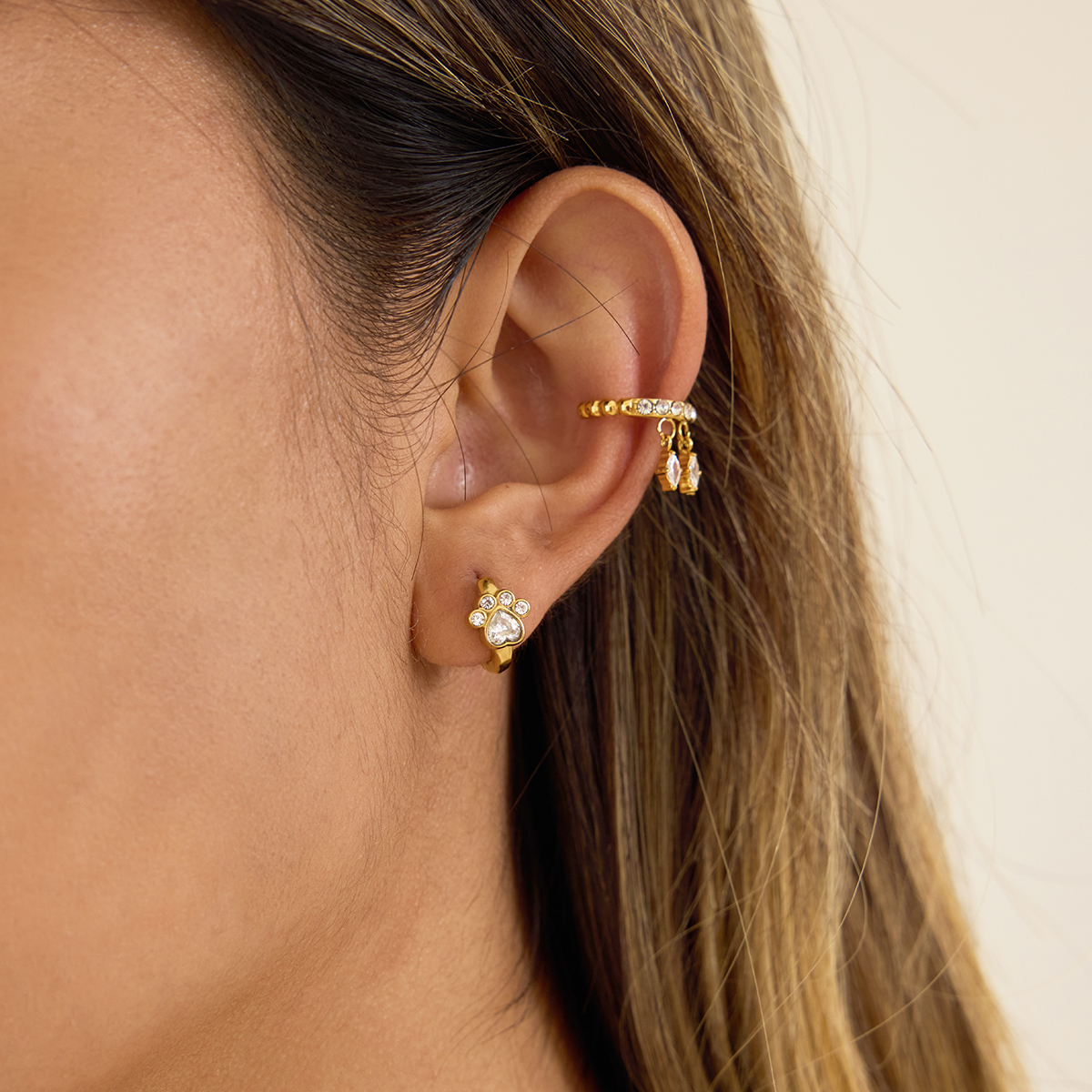 Céleste Earrings Delfrida 18K Gold - 7